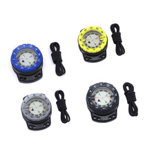 Diving outdoor leather band buckle compass compass luminous finger North needle elastic rope bungee compass rescue navigation