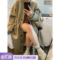 Tofu Lady Big Code Womens Dress 2021 New Do Nt Make Loose Sweater Jacket Fat Mm Early Autumn Cover Fried Street Clothes