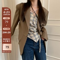  Hey Xiaojin slightly fat mm plaid camisole womens summer inside and outside wear thin hot girls design niche tops