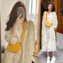 Pregnant womens spring dresses net red fashion tops suspenders two-piece summer pregnant womens skirts 2021 spring and summer new