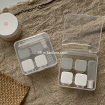 Recommended) C-value two plastic large-capacity care boxes Contact lens boxes Contact lens boxes Companion boxes