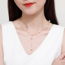 Gypsophila natural pearl necklace female summer 925 silver choker 2021 New neck chain sweater fashion model