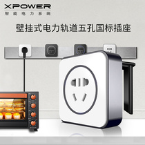 Small e Ai Baowo Custom Removable Rail Socket Home Adapter Panel Insert-Piece Wall-mounted Five-Hole USB