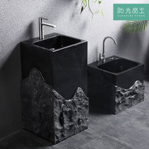 Sunshine jade Outdoor garden Stone column basin Balcony Floor-to-ceiling light luxury sink Household mop pool sink