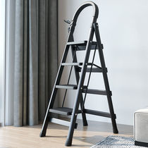 Ladder Home Folding Indoor Herringbone Multifunction Ladder Four Steps Ladder Five Steps Ladder Thickened Steel Tube Telescopic Pedal Climbing