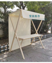 Wooden activity scaffolding mobile carport stalls market market booths fabric outdoor snack promotion shelves