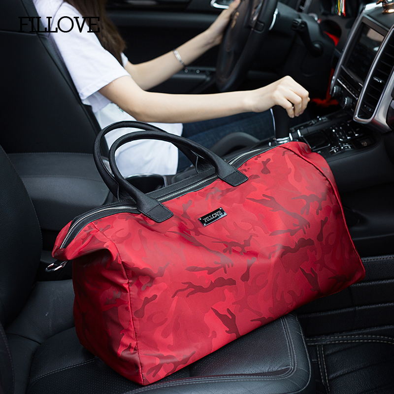 Female Oxford Button Handbag Korean Version Massive Luggage Bag Male Short-distance Travel Fitness Bag