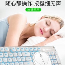  Wireless keyboard and mouse set Game office home silent true mechanical feel Laptop keyboard and mouse set