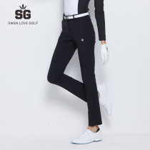 golf trousers womens autumn and winter leisure high waist waist slim slim body sports quick dry elastic ball pants