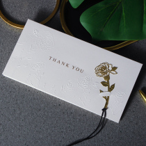 Creative High-end Bronzing Thanks To Greeting Cards Birthday Mothers Festival Blessing Card Business Invitation Letter Customized Teachers Festival Greeting Cards