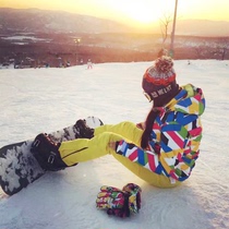 Clearance ski suit womens suit Korean double veneer thickened warm northeast Harbin Snow Township tourism ski equipment