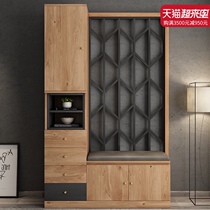  Nordic hall cabinet entrance cabinet partition into the home to change the shoe stool screen modern simple living room decoration cabinet wine cabinet shoe cabinet