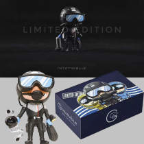 Intotheblue diver doll model magnetic refrigerator sticker photo doll hand-made car ornaments