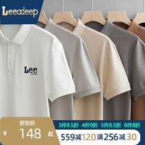 Lee Ddeep joint 2021 summer short-sleeved t-shirt mens Japanese trend polo shirt trend brand mens Harajuku style