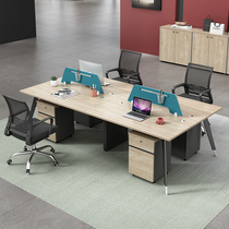 Office desk Staff desk Office desk Simple modern screen 4 6 four-person work station Office desk and chair combination