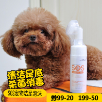 Comfort No SOS Dogs Clean Foot Foam Cat Pets Plantar Claws Anti-Cleaver Clean Wash Feet Liquid Teddy Gold Hair