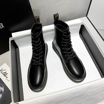 Mostarsea Cool Sa Style ~ English Black Martin Boots Women 2021 New Thick Joker Boots