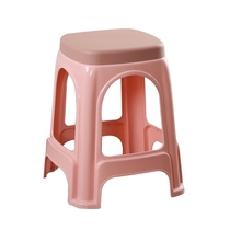 Plastic stool household thickened living room dining table board suo material square bench chair simple cooked glue small stool high stool