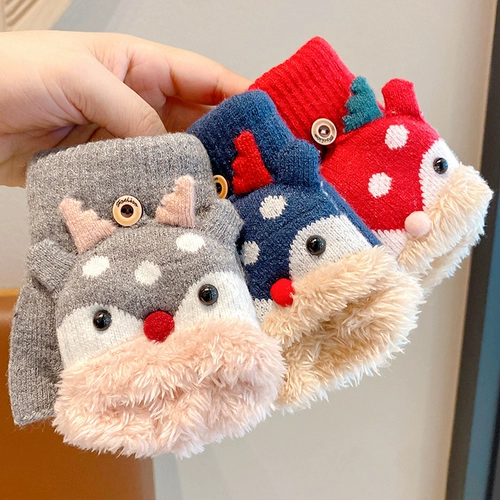 Детские милые удерживающие тепло демисезонные мультяшные перчатки подходит для мужчин и женщин, коллекция 2023