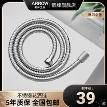 Wrigley bathroom accessories shower head hose stainless steel anti-hot and anti-winding interface PVC hot and cold water pipe