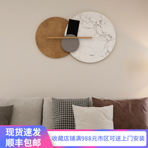 Customized light luxury living room metal ornaments round handmade Nordic wrought iron sofa Wall bedroom dining room three-dimensional decoration