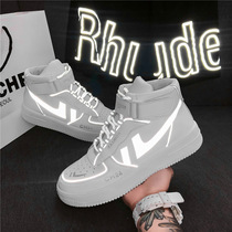 Mens shoes air Force one aj trend high-top board shoes 2021 new youth students casual all-match luminous tide shoes