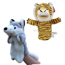 New Fox Fake Tiger Wai White Tiger Kindergarten Storytelling Hand Puppet Theater Props Children Plush Toy Tiger Fox Fox