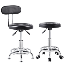  Bar stool Laboratory small round stool Barber shop master small swivel chair Beauty shop hairdressing chair can be rotated and lifted