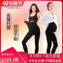 Japanese dog seal pregnant women leggings socks autumn and winter wear thick plus velvet pantyhose belly trousers 180D 600D
