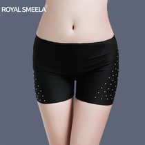 Royal simira dance leggings tight elastic black belly dance safety pants women anti-light practice pants