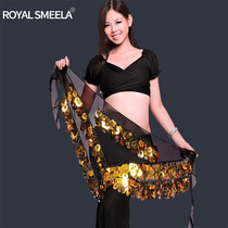 Belly dance hip towel new tassel sequins waist towel belt beginner triangle scarf sexy waist skirt Oriental dance waist decoration