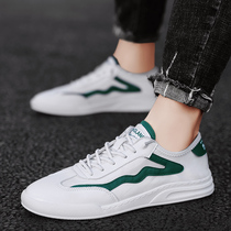  Mens shoes summer breathable white shoes 2020 new mens casual shoes trendy shoes trend Korean version of all-match white board shoes