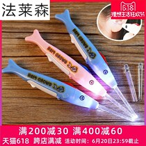 Ear digging artifact ear digging spoon with lamp children luminous ear spoon baby ear picking ear digging excrement buckle tweezers visual ear digging