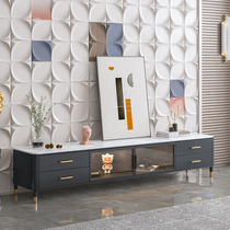 TV cabinet modern simple small apartment coffee table combination bedroom Nordic light luxury floor cabinet rock board TV cabinet living room