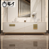 Saint Latin modern light luxury TV cabinet coffee table combination living room decoration floor cabinet Nordic simple bedroom locker