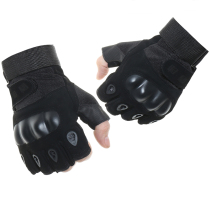 Special Forces Black Hawk Half Finger Tactical Gloves Men Outdoor Sports Fitness Training Riding Long Finger Gloves Non-slip Wear