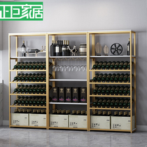 Zhengju wrought iron Wine Rack bar floor wine cabinet wine wine red wine storage display rack storage rack wine cup holder