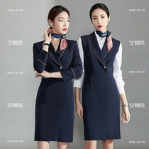 Flight attendant uniform professional dress female temperament suit suit dress beauty salon front desk jewelry shop formal overalls