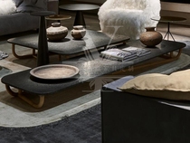 Yue Lan Shi light luxury furniture custom Baxter Italian simple living room round a few Nordic modern simple coffee table