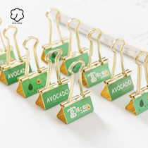 Miss Ben tail clip Metal avocado clip Students use imitation gold cute paper paper bill invoice clip
