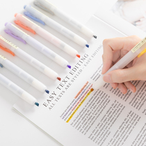 Dot stone Press highlighter students with fluorescent marker pen large capacity marker pen key outline pen color pen