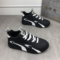 Autumn and winter New Fashion sports casual shoes Korean version of Joker increased father shoes trend plus velvet high-top two cotton mens shoes