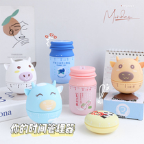 Cute time manager student self-discipline cartoon timer learning mechanical rotation timer kitchen timer
