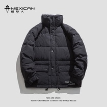Scarecrow duck down jacket mens winter Tide brand ins warm plus velvet padded casual loose jacket winter wear