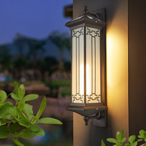 Wall lamp outdoor waterproof door lamp home outdoor garden villa Chinese exterior wall lamp super bright solar garden lamp