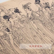 Wu Daozi 87 Immortal Volume Taoist Theme Line Drawing Characters Hand Scroll Traditional Chinese Painting Original High Definition Copy