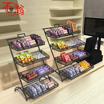 Supermarket cash register desktop small shelf convenience store commercial bar table chewing gum display stand snack rack