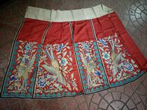 Qing Dynasty old embroidered horse face dress cheongsam antique collection