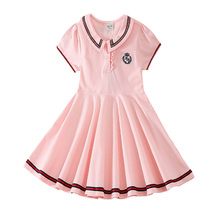 Golf Girl Dress Summer Breathable Sweating Short Sleeve polo Skirt Girls Tennis Badminton Princess Dress