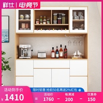 Storage Side cabinet Modern simple high cabinet cupboard Household kitchen Tea cupboard Wine cabinet Stove table locker All-in-one